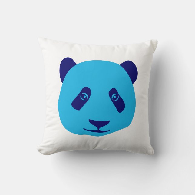 Panda - Blue Cushion (Front)