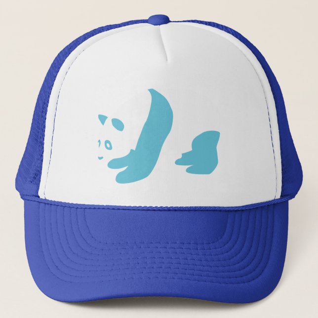 Panda (Blue) Trucker Hat (Front)