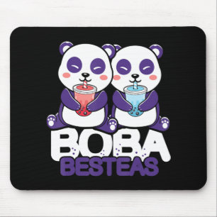 Panda Boba Bubble Tea Anime Kawaii Neko Girls Mouse Mat