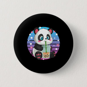 Panda Boba Tea Bubble Tea Anime Kawaii Neko 6 Cm Round Badge