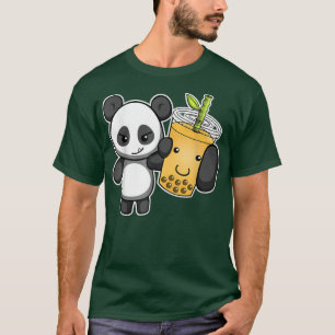 Panda Boba Tea Bubble Tea Kawaii Anime Japanese Gi T-Shirt