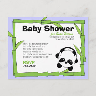 Panda-Boo Invitation