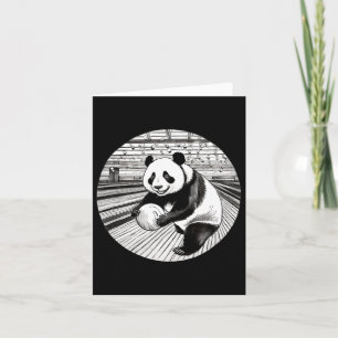 Panda Bowling Player Funny Bowler For Men Card