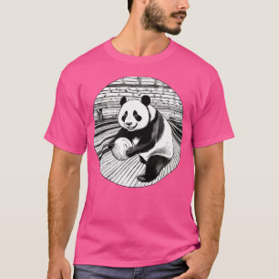 Panda Bowling Player Funny Bowler For Men T-Shirt
