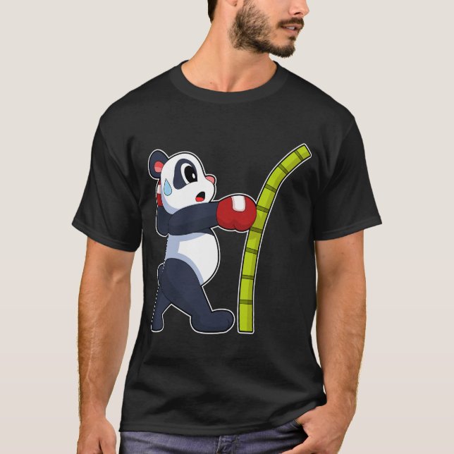 Panda Boxer Boxing gloves Boxing T-Shirt (Front)