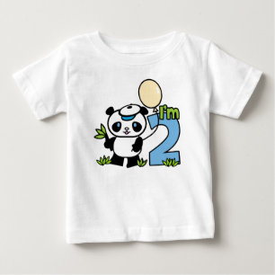 Panda Boy 2nd Birthday Baby T-Shirt