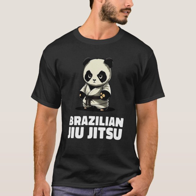 Panda Brazilian Jiu Jitsu and Grappling T-Shirt (Front)