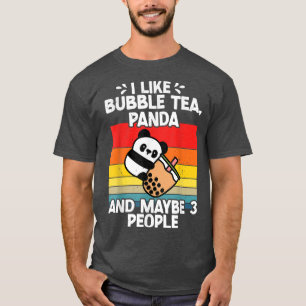 Panda Bubble Boba Tea Kawaii Cute Anime Otaku Japa T-Shirt