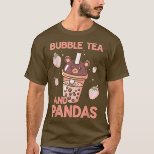Panda Bubble Boba Tea Kawaii Cute Anime Otaku Japa T-Shirt