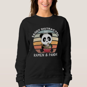 Panda But First Ramen Sweet Kawaii Noodle Pandas Sweatshirt