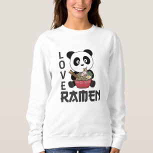 Panda But First Ramen Sweet Kawaii Noodle Pandas Sweatshirt