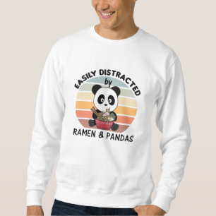 Panda But First Ramen Sweet Kawaii Noodle Pandas Sweatshirt