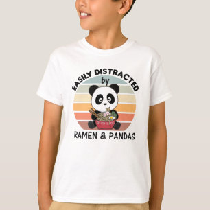 Panda But First Ramen Sweet Kawaii Noodle Pandas T-Shirt