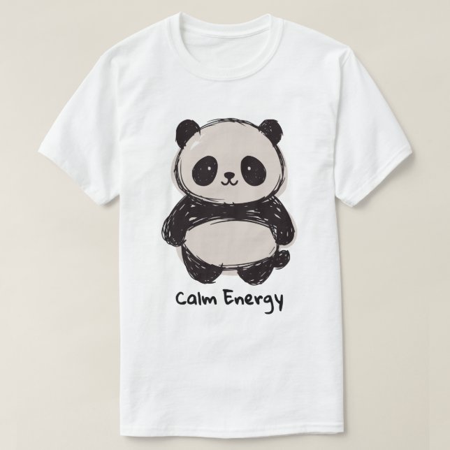 Panda Calm Energy T-Shirt (Design Front)