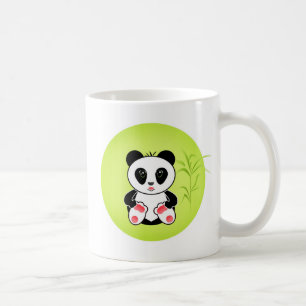 Panda, cartoon, children coffee mug
