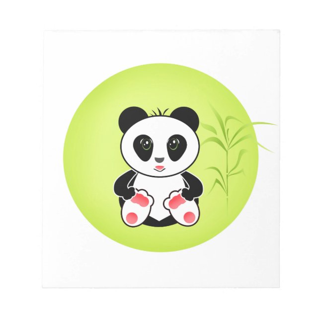 Panda, cartoon, children notepad (Front)