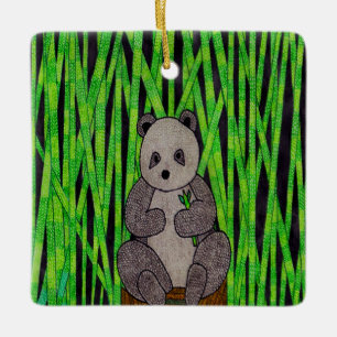 Panda - Ceramic Ornament
