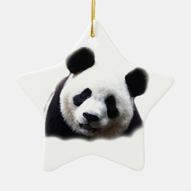 Panda Ceramic Tree Decoration (Front)