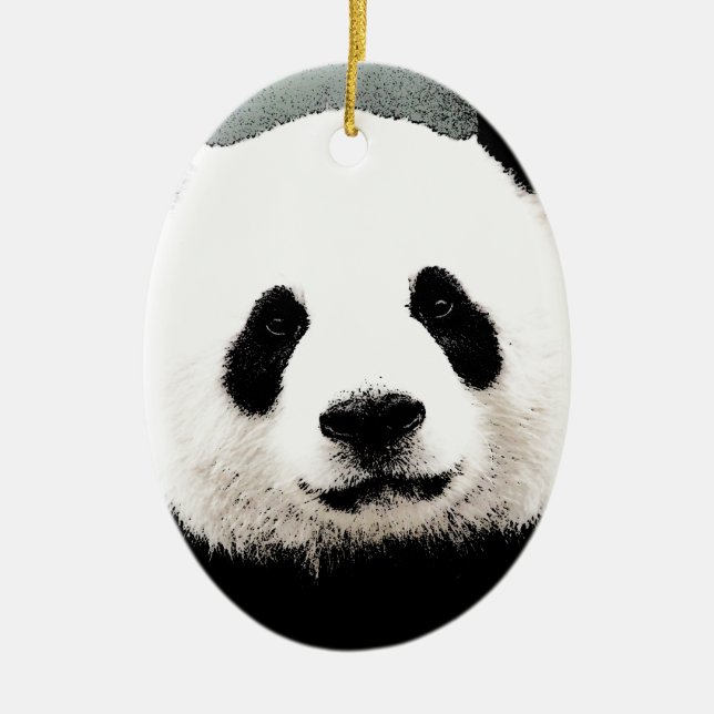Panda Ceramic Tree Decoration (Front)