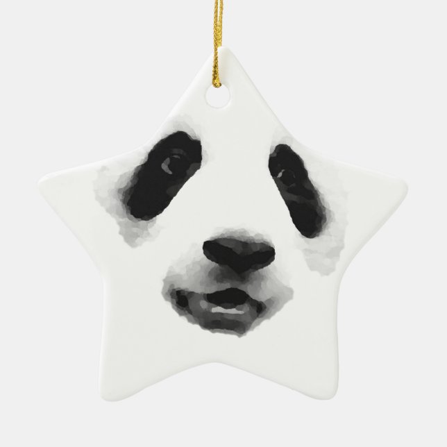 Panda Ceramic Tree Decoration (Front)