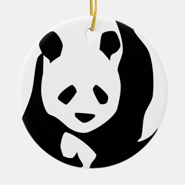 Panda Ceramic Tree Decoration (Front)