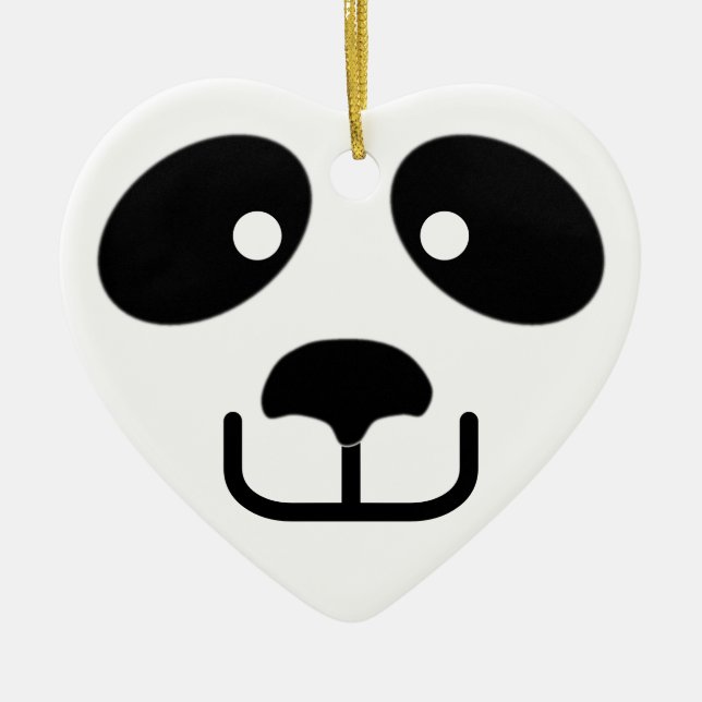 Panda Ceramic Tree Decoration (Front)