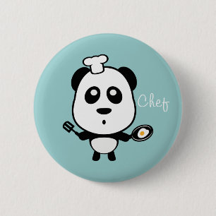 Panda chef Button