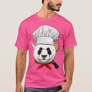 Panda Chef Wildlife Panda Bear Animal, Cooking Lov T-Shirt