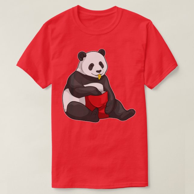 Panda Chips Bag of Chips T-Shirt (Design Front)