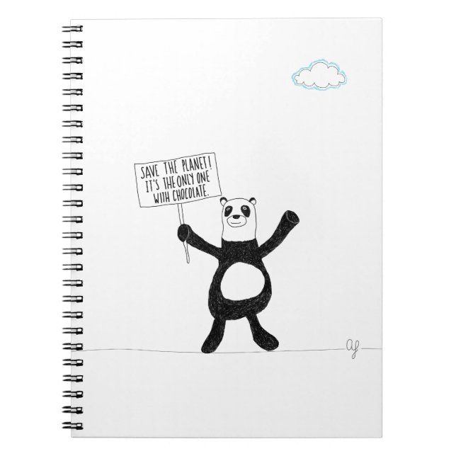 Panda Chocolate Notebook (Front)