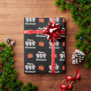 Panda Christmas Animals Pandas Merry Christmas Wrapping Paper
