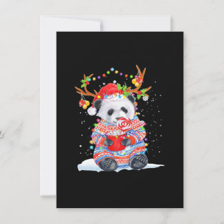 Panda christmas card