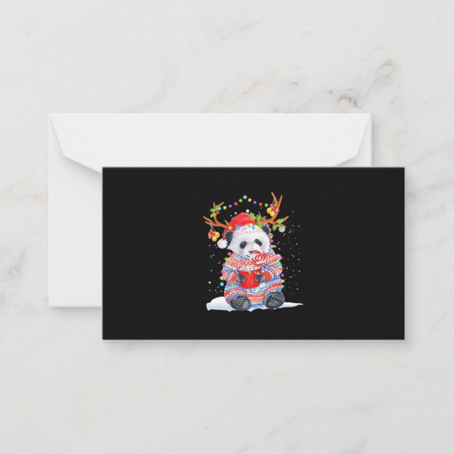Panda christmas card (Front)