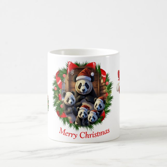 Panda Christmas Coffee Mug (Center)