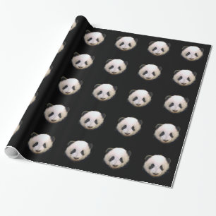Panda Christmas Gift Wrapping Paper