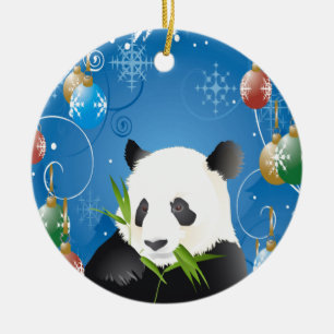 PANDA CHRISTMAS ORNAMENT