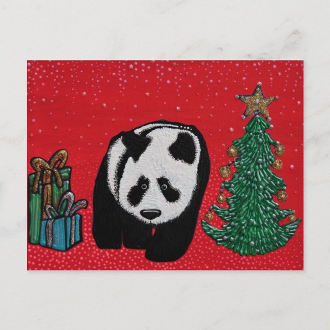 Panda Christmas Postcards (Front)