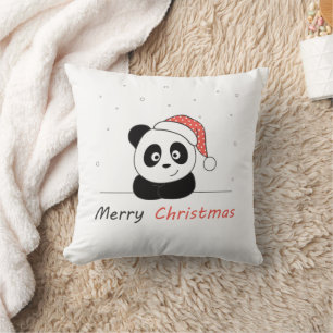 Panda Christmas Snow Winter Animals Pandas Cushion