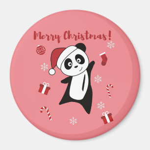 Panda Christmas Snow Winter Animals Pandas Magnet