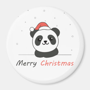 Panda Christmas Snow Winter Animals Pandas Magnet