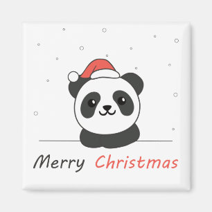Panda Christmas Snow Winter Animals Pandas Magnet