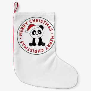 Panda Christmas Snow Winter Animals Pandas Small Christmas Stocking
