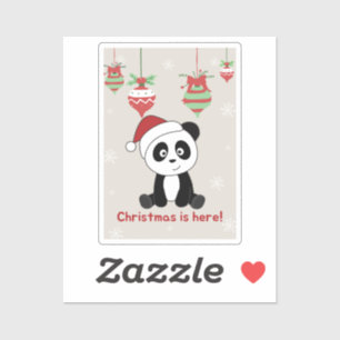 Panda Christmas Snow Winter Animals Pandas Sticker