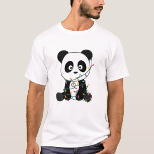 Panda Christmas Snow Winter Animals Pandas T-Shirt