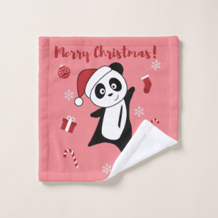Panda Christmas Snow Winter Animals Pandas Wash Cl Cloth