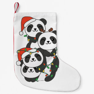 Panda Christmas Tree Christmas Animals Pandas Small Christmas Stocking