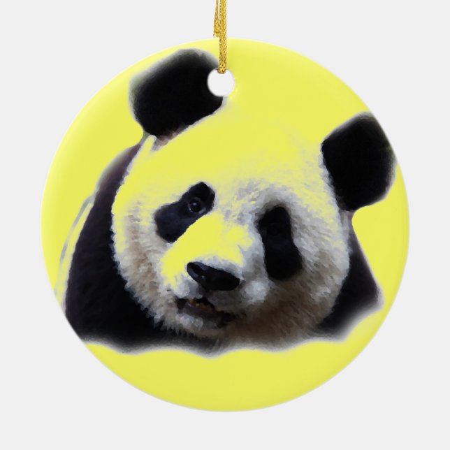 Panda Christmas Tree Ornament (Back)