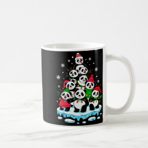 Panda Christmas Tree Panda Lover Xmas Squad Men Wo Coffee Mug