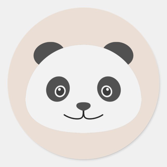 Panda Classic Round Sticker (Front)