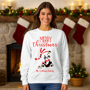 Panda Claus Family Christmas Sweatshirt